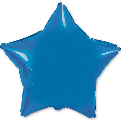 Звезда синяя 45см