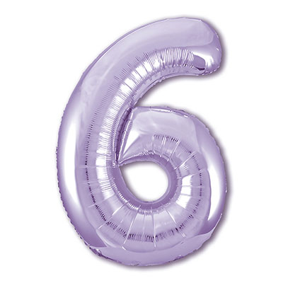 Цифра 6 Lavender (Сиреневая)