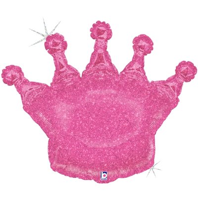 Корона розовая голография