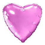 Сердце розовое 45см