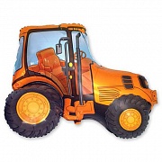Трактор оранжевый