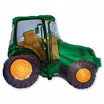 Трактор зеленый