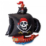 Корабль пиратский черный