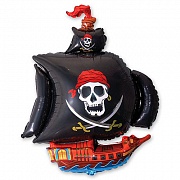 Корабль пиратский черный